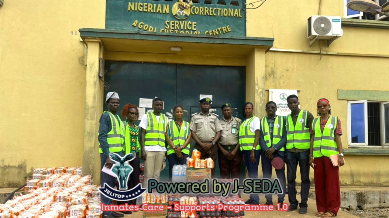 Delegation Gathering Before the Agodi Landmark