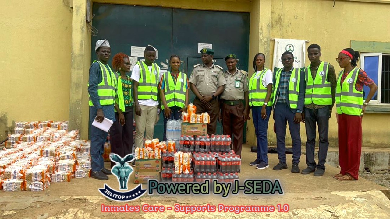 Correctional Command Group with J-SEDA Banners